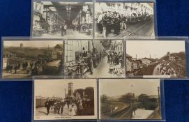 Postcards, Industrial, 7 cards of the Ashford Kent Railway Works, all RPs, inc. 3 interior views