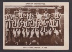 Cigarette card, Pattreiouex, Football Teams, 'L' size, type card, F238, Dick Kerr's Ladies (very