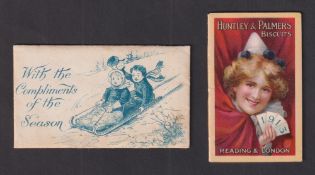 Trade card, Huntley & Palmers, Calendar for 1913 (with original envelope) ( some sl foxing to