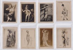 Cigarette cards, Cuba, Trinidad y Hno, Actresses & Beauties 'M' size, 137 cards, including many