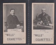 Cigarette cards, Wills, South African Personalities, Collotype, scroll Export Manufacturers backs,