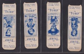 Cigarette cards, Carreras Turf uncut slides, Famous Film Stars (set 50 uncut single cards) (gd/vg)