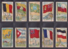 Trade cards, USA, Williams Caramel Co, Flags of All Nations (21/48) (some with rubber stamp marks to