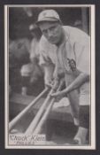 Trade card, USA, Anon (Kashin Publications), Baseball Portraits & Action Series, type card, '
