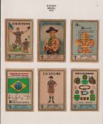 Trade cards, Brazil, Eucalol, Scout Series 1957, 6 sets of cards Series 1-6, six cards in each set