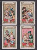 Trade cards, Liebig, Pulcinella - A Present from Grandma, German edition, ref. S359 (set of 6 cards)