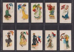 Cigarette cards, Wills Australia, Flag Girls of All Nations (mixed Capstan and Vice Regal backs) (
