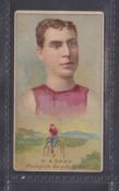 Cigarette card, USA, Kimball Champions of Games & Sports type card W A Rowe Champion Cycle Rider (
