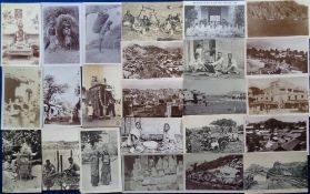 Postcards, Foreign, a collection of over 50 pre partition cards of India, RPs include stripping