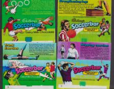 Trade Wrappers, Mixed selection including Cadbury's Soccerbar, 9/12 wrappers (missing numbers 6 8