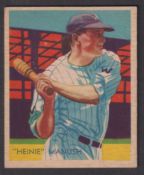 Trade cards, USA, National Chicle Co, Diamond Stars (Baseball), type card, no 30 'Heine' Manush,