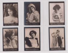 Cigarette cards, Ogden's, Guinea Gold, Actresses, 'L' size, 71 different cards (a few with slight