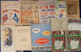 Entertainment, Theatre, 200+, mainly mid 20thC items to include tickets, programmes, small