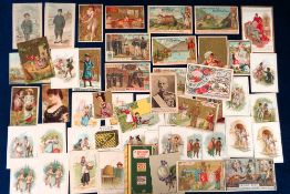 Trade cards, a collection of approx. 50 early UK advertising cards, mostly 1880's/90's, early 1900'