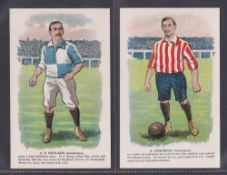 Trade cards, Herriot Footballer Series postcards, two cards, A.E. Houllker & A. Chadwick, both