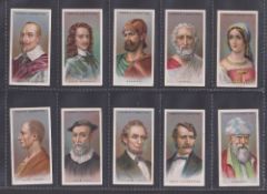 Cigarette cards, Ogden's Leaders of Men (set 50 cards) including Abraham Lincoln, George