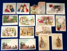 Trade cards, Van Houten, selection of 15 'X' size cards, Characters from Justus Van Maurik ref.