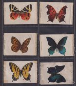 Tobacco silks, ATC, Butterflies & Moths, Set 1, mixed brands (set, 25 silks) (several with marks