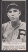 Trade card, USA, Fleischmann Bakery, Baseball Card, George Witted, Philadelphia National (with