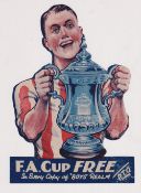 Trade issue, Boys' Realm, a die-cut paper advert advertising free metal cut-out models of Famous