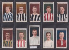 Cigarette cards, Ogden's, Football Club Colours (set, 51 cards) inc. Derby County with Steve Bloomer