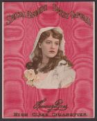 Tobacco advertising, USA, Kinney Bros., shop display card for 'Special Favours Sweet Caporal