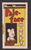 Cigarette card, Doyle's (Reading), Merry Miniatures (Booklets), type, Paleface Happy (staple rust