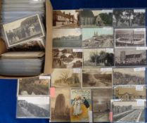 Postcards, Kent and Sussex, 300+ cards to include Herne Bay, Sandgate, Broadstairs, Hove, Bognor,