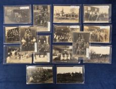Postcards, Military, Royal Horse Artillery 12th Middlesex Co., 15 cards showing various activities