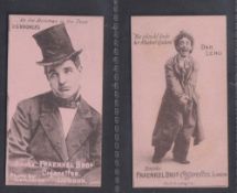 Cigarette card, Fraenkel Bros., Music Hall Artistes (Pink card), two type cards, R.G. Knowles 'On