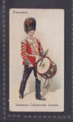 Cigarette card, Wills Soldiers of the World (no Ld) type card, England Drummer Coldstream Guards (