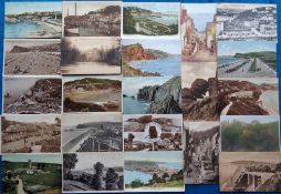 Postcards, Devon and Cornwall, approx. 230 cards to include Bovey Tracey, Beer, Sidmouth, Torquay,