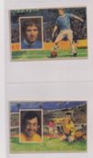 Trade cards, Unknown issuer (possibly package issue), 4 XL sized Footballers (Action shot with