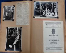 Entertainment, Bromley Little Theatre Scrap Book, a book of laid down theatre programmes and