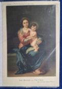 Trade silks, Gentlewoman premium size silk; Christmas Number The Mother & the Child after Murillo'
