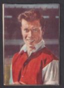 Cigarette card, Mauritius, Soiree Cigarettes, Famous Footballers, type card, no 9 Derek Tapscott,