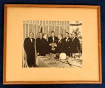 Football memorabilia, Reading FC, James Carter Club Director, a card mounted photo in a wooden frame