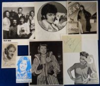 Entertainment, a collection of 7 signed photos and postcards to comprise Greer Garson, Joan