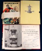Football autographs etc, FAC Centenary Gift Book for Boys 1872-1972 signed inside by 11 players