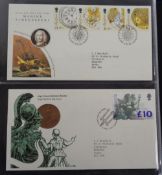 Stamps, GB QEII collection of first day covers housed in 5 albums to include high values,