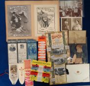 Collectables, a selection of items to include bookmarks (advertising, embroidered, silk) (30+),