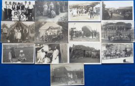 Postcards, Gypsies, Wimbledon, the Proctor, Penfold and Glazier families, 13 cards probably dating