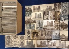 Postcards, Churches and Cathedrals approx. 600 cards, RPs and printed to include Warwickshire,