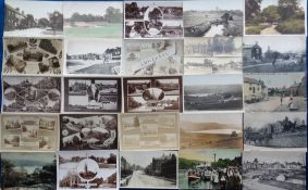 Postcards, Yorkshire, a collection of approx 80 cards of towns and villages in Yorkshire. RP's