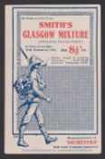 Postcard, Tobacco Advertising, Smith's Glasgow Mixture (branch of Imperial Tobacco Ltd), printed