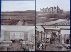 Orleton School Scarborough, a 1930s folio containing 13 sepia coloured printed photographs of