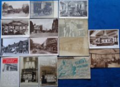 Postcards, W.H. Smiths, 14 cards of W.H.S. in various locations to include Bruxelles, Southampton