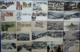 Postcards, Europe, approx 200 cards mostly printed, to include Switzerland, Holland and Belgium.