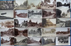 Postcards, Kent, a collection of 60+ topo cards to include Birling, Sutton Valence, Headcorn, Ivy