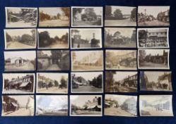 Postcards, Surrey, Walton on Thames, a good collection of 35 RP's Bridge Street (7 different),